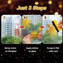 2 x DKTIE Christmas Window Stickers, Navidad Snowflake Window Clings Stickers for Glass, Xmas Decals Decorations Holiday Snowflake Santa Claus Reindeer Decals for Party (Q315, 8 Sheets 20x30CM)