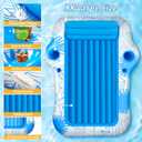 Inflatable Pool Lounger for Adults, Extra Large Blow Up Tanning Pool Bed, Sunbathing Floating Raft, Portable Suntan Tub Floaties for Beach, Pool & Outdoor