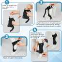 Dog Front Leg Brace with Removable Metal Springs- Adjustable Reflective Ankle Wrap for Dogs, Anti-Slip Reverse-Buckle Design Dog Ankle Brace for Arthritis, Sprains, Injury Recovery (Black, S)