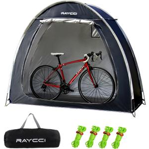 Bike Storage Shed Tent,Outdoor Portable Bicycle Storage Sheds with 210D Oxford Fabric PU4000 Waterproof for 2/3/4/5 Bikes,Bike Covers Shelter for Motorcycle,Garden Tools,Toys,Lawn Mover XL Size
