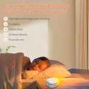 Noise Sound Machine Night Light White Noise Machine with 30 Soothing Sounds & 5 Color Nursery Lights Timers Child Lock USB Rechargeable Sleep Sounds Machine for Baby Kids Adults