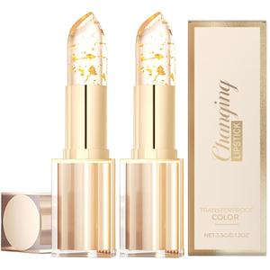 Color Changing Lipstick 2-Pack, Ph-Based Lipstick for Women, Long-Lasting Moisturizing Lip Color, Perfect for Daily Office or Dates