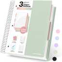 Forvencer 3 Subject Notebook College Ruled, Spiral Notebooks, 8.5" x 11"