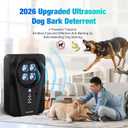 Dog Bark Deterrent Devices, Automatic Anti Barking Device with 4 Ultrasonic Transmitters Long Range 50FT, 3 Mode Rechargble Barking Control Devices, Effective Stop Bark Box Outdoor & Indoor