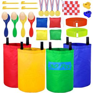 Potato Sack Race Bags, Colorful Durable Sack Race Bags Outdoor Lawn Games for Kids & Childrens, No Odors or Messy Fibers, Birthday Party and Outdoor Family Games Set Potato Sack Race Bags, Colorful Durable Sack Race Bags Outdoor Lawn Games for Kids & Childrens, No Odors or Messy Fibers, Birthday Party and Outdoor Family Games Set
