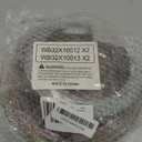 Burner Drip Pans 2 Large 8'' WB32X10013 & 2 Small 6'' WB32X10012 Chrome Drip Pan Set Fits for GE Hotpoint Electric Stove Top - Include 2 Pcs 6'' Drip Pan/Ring and 2 Pcs 8'' Drip Pan/Ring by AMI PARTS