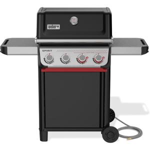 Weber Spirit E-425 Natural Gas Grill for Outdoor Cooking and BBQ, 4 Burner, Black Porcelain-Enameled Cast-Iron Grates 2 Boost Burners & Sear Zone