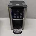 KIDISLE Hot & Iced Coffee Maker with Bold Setting, Single Serve Coffee Maker for K Cup and Grounds, 6-14 Oz Brew Sizes, 50 Oz Removable Water Tank, One Cup Coffee Machine with Reusable Filter, Black