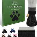 EXPAWLORER Non-Slip Dog Socks for Hardwood Floors to Prevent Licking, Dog Shoes for Hot Pavement Quick Walking, Dog Booties Boots & Paw Protectors with Grippers for Small Medium Large Senior Dogs M