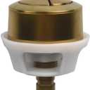 Dual Flush Toilet Push Button Round Shape Toilet Switch Gold Black for Concealed Cisterns Bathroom Toilet Accessories(Gold)