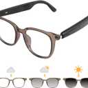 AI Smart Glasses, AI Translator Glasses for Men Women, Sunglasses (Brown)