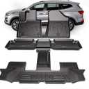 TPE All-Weather Floor Mats for Santa Fe 2024 2025 2026 (Not for Hybrid)| Custom Fit Heavy Duty Truck Floor Liners | Front & Rear Row Protection | Durable, Odorless (4-Piece Set, Black)