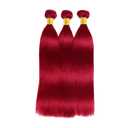 Red Bundles Human Hair Bright Red Straight Bundles 22 22 22 Inch 8A Peruvian Virgin Double Weft Burgundy Bundle Hair Extensions
