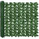 ODTORY Artificial Ivy Privacy Fence Wall Screen,40X120 in UV-Anti Faux Greenery Backdrop Ivy Vine Leaf Hedges Fence Panels for Patio, Balcony, Garden, Backyard Indoor Outdoor Green Wall Decor