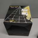 2 x 200" Halloween Spider Web + 59" Giant Spider Decorations, Triangular Huge Spiders Web and Hairy Scary Fake Spider, for Indoor Outdoor Porch Yard, Scary Haunted House Party, and Halloween Dcor