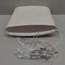 Lampshades Set of 2, Drum Lampshades 11.6" Top x 12.6" Bottom x 9.8" High, Seaside village Medium Lampshades (Spider Fitter), Beige Lampshades Natural Linen Hand Crafted, Easy Assembly Required