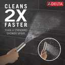 Delta 2-Setting Brushed Nickel Wall Mount Handheld Shower Head with ProClean Spray, Hand Held Shower Head and Hose with High Pressure Spray, Venetian Bronze 51537-SS-PR