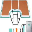 Niphean Floating Dock, Non-Slip Inflatable Dock with Upgraded Ladder | Sturdy Floating Docks for LakesDurable Floating Island for Families, Portable Carry Bag, 86ft/ 810ft