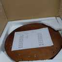 Solid Wood Rotating Bookshelf on Wheels, 6 Tier, Round Revolving Bookcase, 360 Spinning Book Shelf Tower for Kids, Narrow Rolling Bookshelves for Small Space, Corner, Bedroom, Office, Walnut