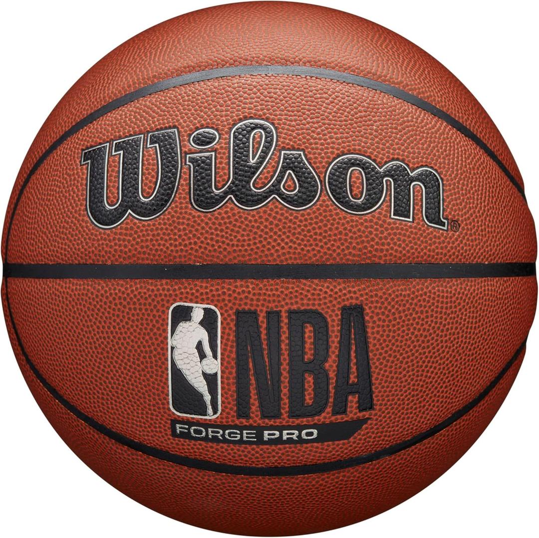 WILSON NBA Forge Pro Indoor/Outdoor Basketball - Brown, Size 6-28.5"