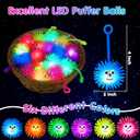 18 PCS LED Puffer Balls Light Up Party Favors for Kids 8-12 Goodie Bags Stuffers Classroom Treasure Box Prizes Bulk Fidget Toys Bouncy Balls School Prize Pinata Filler Birthday Party End of Year Gifts