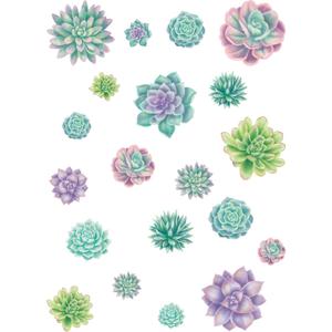 Rustic Bloom Succulent Accents - Assorted Sizes, Multi Color