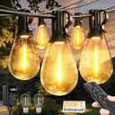 Tenmiro 200FT LED Outdoor String Lights with Remote, 72+2 Shatterproof Bulbs Dimmable Timing 3 Light Modes Outside Patio Lights for Backyard Porch Deck Garden Balcony Pool party Hanging Lighting Decor