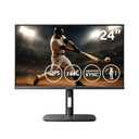 AG Neovo MH2404 24 Inch Height Adjustable 144Hz Full HD Monitor with Ergonomic Stand, Tilt, Swivel, Pivot, Height Adjustment, HDMI, DisplayPort, Adaptive Sync, Speakers