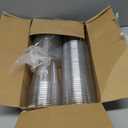 Alaeseje 50 Pack Clear Plastic Cups with Strawless Sip Lids,16 oz Iced Coffee Cups With Lids,Disposable PET Crystal Cups,Round Bottom To Go Cup for Iced Coffee Juice Smoothie Cold Beverage