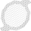 INVIHUG, 25 Pack, Disposable Shower Drain Hair Catcher Mesh Stickers, Disposable Hair Drain Catcher.(White,4.1inch), Hc2-4.1inRound-25