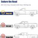 Mountainpeak Frame Repair Kit Fit for 2007-2014 2nd Gen Chevy Silverado and 3rd gen GMC Sierra 1500 Reg Cab Silverado Frame Repair