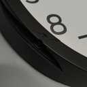 AKCISOT Atomic 10 Inch Wall Clock Analog Clocks for Indoor Kitchen, Battery Operated Clock for Bedroom Office Classroom Living Room(Black)