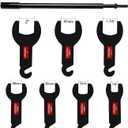 BETOOLL 8PCS Pneumatic Fan Clutch Wrench - 43300 Removal Tool Kit, Auto Repair Spanner Kit Installs Compatible With Ford, GM, Chrysler and Jeep