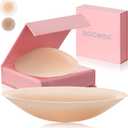 Boomba Nipple Covers Reusable Sticky Adhesive Silicone Pasties Nipple Covers Suitable for Travel and Dress Freedom (Creme)