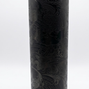 Rainbow Plated Stainless Steel Tumbler Straight Double Wall Powder Coated for Laser Engrave, 20oz Black To Iridescent