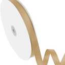 5/8" Width x 100 Yards Grosgrain Ribbon, Champagne Gold Ribbed Ribbon for Gift Wrapping, Hair, Bows, Craft, DIY, Swags, Wedding, Valentine's Day, Christmas and Party Decoration