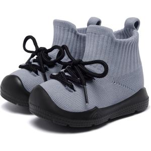 MORENDL Baby Sock Shoes Toddler Sneakers Infant Tennis Slip On Walking Shoes Boys & Girls Non-Slip Slippers, 125