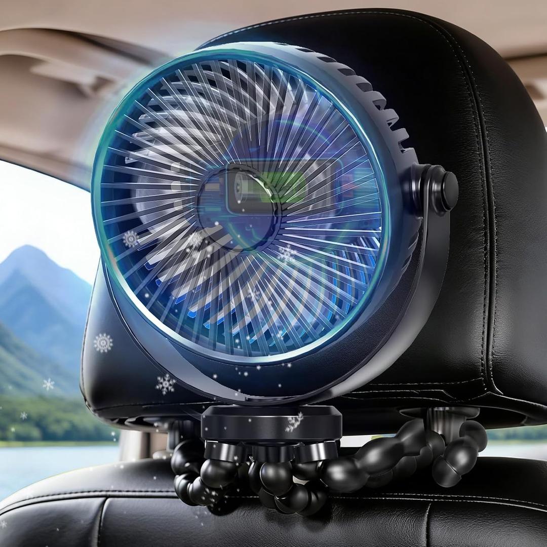 Car Fans for Backseat for Kids, Battery Operated Car Seat Fan for Car Baby Rear Facing