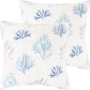 Levtex Home - Ipanema - Euro Shams Set of Two - (26x26in.), No Insert - Geometric Pattern - Cotton Fabric