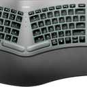 Nulea RT05 Wireless Ergonomic Keyboard, Split Keyboard with Wrist Rest, USB-C Charging, 7-Color Backlight, Natural Typing, Bluetooth and USB Connectivity, Compatible with Windows,Mac (Silver)