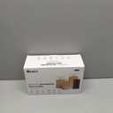 Rechargeable Flameless Candle, Flickering LED Pillar Glass Fake Candle with Remote and Timer, Built-in Battery Real Wax Electronic Candle for Room Decoration, Set of 3 (Green Snowflake Speckle)