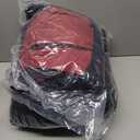 Bedsure Full Size Comforter Set - 7 Pieces Reversible Burgundy and Black Bedding, Full Size Bed Set for All Seasons, Bed in a Bag with Down Alternative Comforter, Sheets, Pillowcases & Shams