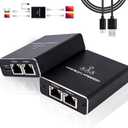 LIEZHUA Upgrade Ethernet Splitter 1 to 3 High Speed 1000Mbps, LAN with USB Power Cable, RJ45 for Cat5/5e/6/7/8 Cable Gigabit Internet [3 Devices Simultaneously Networking]
