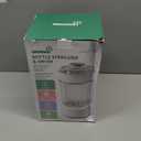 GROWNSY Bottle Sterilizer and Dryer, Compact Electric Steam Baby Bottle Sterilizer (Esterilizador de Biberones), Bottle Sanitizer for Baby Bottles, Pacifiers, Pump Parts (Grey)