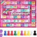 2 x Drinking Board Games for Adults, Waterproof Leather Mat Drinking Board Game, Fun Party Interactive Drinking Games for Game Night, Bachelorette Parties, Birthday, Age 21+, 2-8 Players