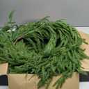 Watayo 2 Pcs Christmas Norfolk Pine Garland, 6 Ft Dense Real Touch Pine Garland Ornament, Realistic Artificial Pines Greenery Garlands for Mantle, Table, Fireplace, Indoor, Outdoor Xmas Decoration