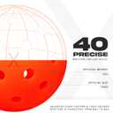 Franklin Sports X-40 Outdoor Pickleballs - Official Ball of USA Pickleball, APP Tour + US Open - Regulation Size 100 Packs