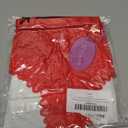 Avidlove Women Sexy Panties Lace Cheeky Panty Rhinestone Bikini Underwear 1-4 Pack (Red)