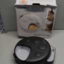 Automatic Cat Feeder Wet Food,Cordless Wet Pet Food Dispenser with 4 Ice Packs,4 Meals Per Day Fresh Food Refrigerated Container,Programmable Timed Battery Operated Auto Feeder for Kitten(Black)