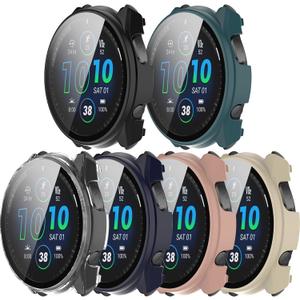 6Pack Case Compatible with Garmin Forerunner 965 Smartwatch Hard PC Bumper Shock-Proof Shell All-Around Protective Cover